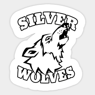 Silver Wolves mascot Sticker